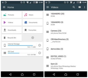 File Commander is one of the most simple ways to find files and folders on Android