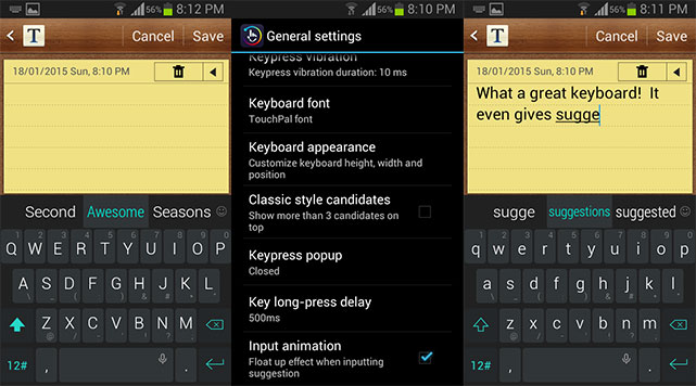 how to disable touchpal keyboard