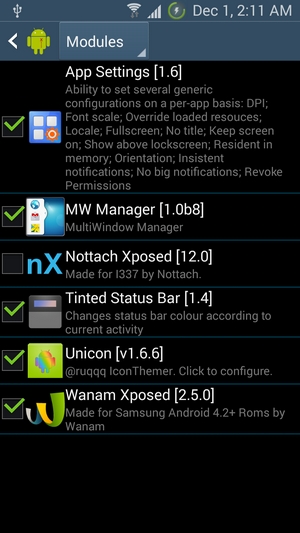 Xposed-Modules-1 -- How to Make Status bar Transparent & Change on Android