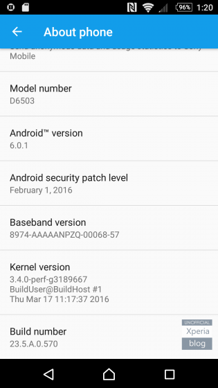 Marshmallow Firmware on Xperia Z2, Z3 and Z3 Compact