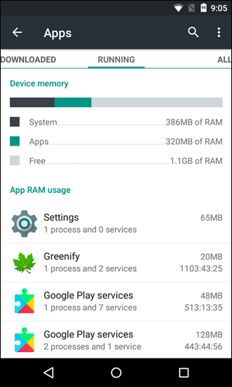 Access Android’s List of Running Apps in 6.0 Marshmallow