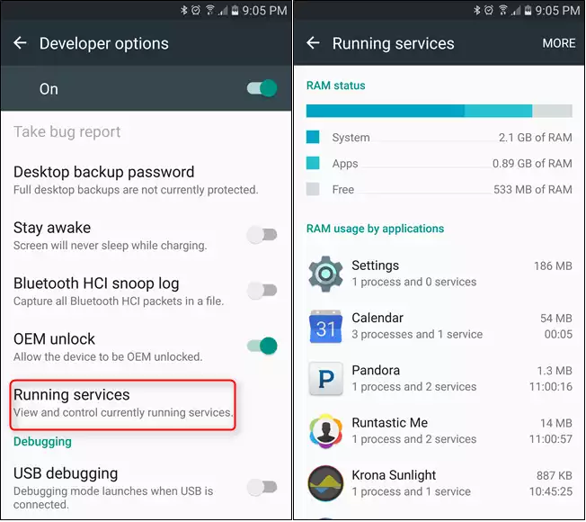 Access Android’s List of Running Apps in 6.0 Marshmallow 5