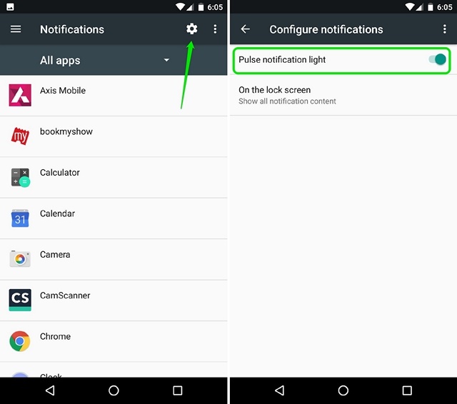 Enable-notification-light-LED color on Android Nougat