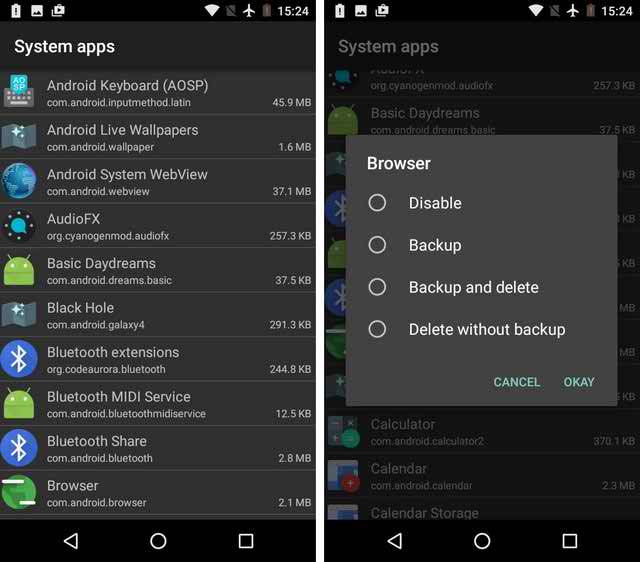 Remove Bloatware from rooted Android Devices