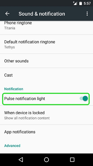 enable-pulse-notification-LED color on Android