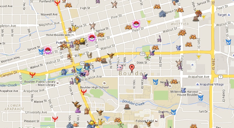 pokemon go live map working