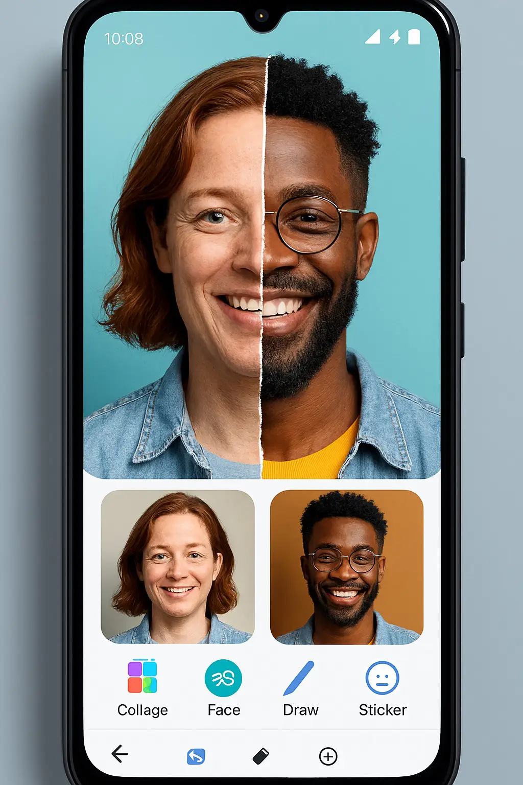 How to Create photo montages on Android [face montages]