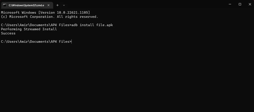 adb apk install