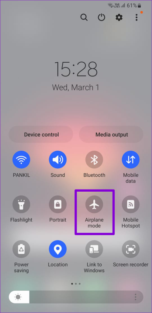 Airplane Mode on Android 6