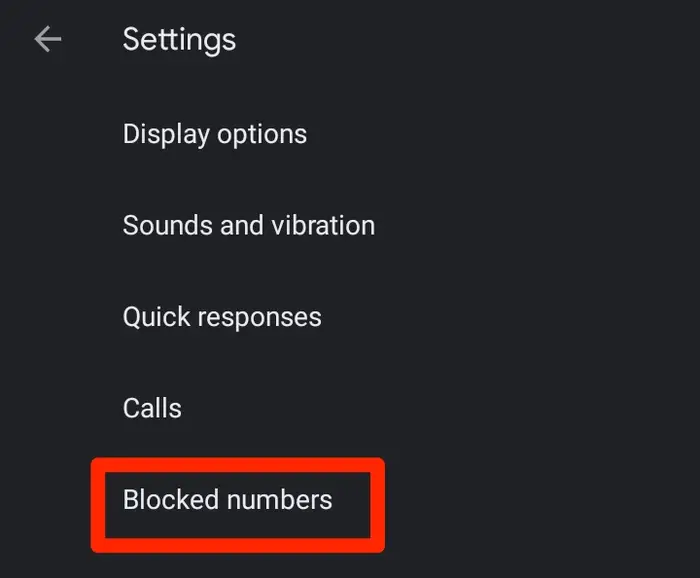 Call blocking