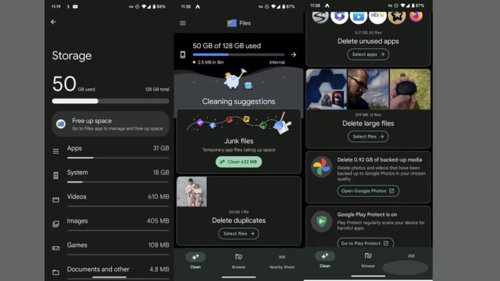 Cleaning apps