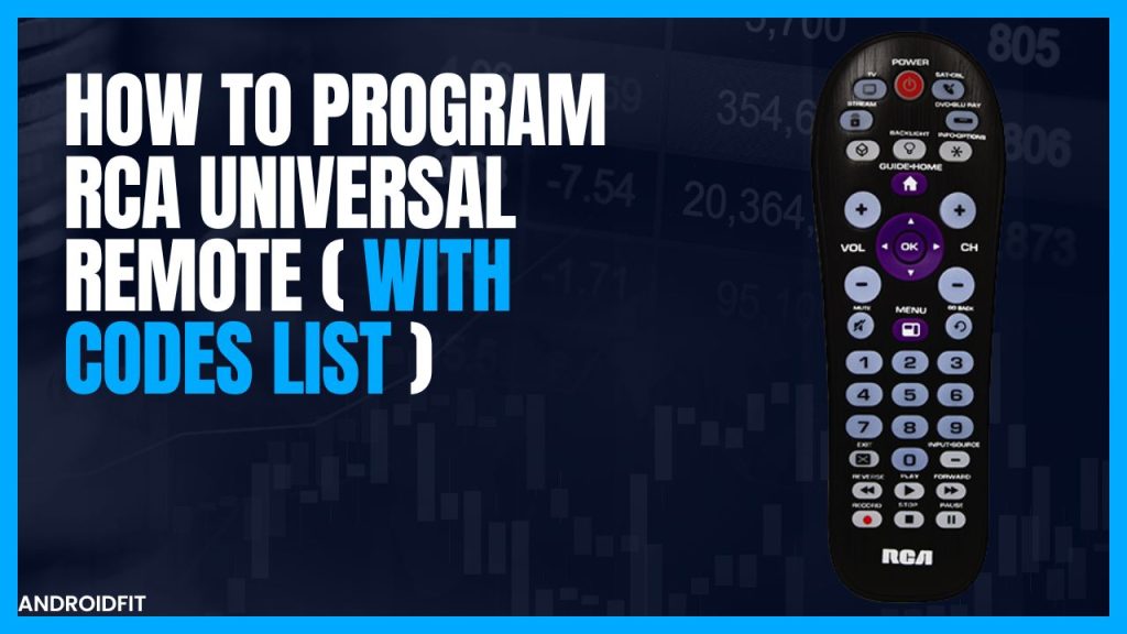 How to Program RCA Universal Remote (with Codes List)