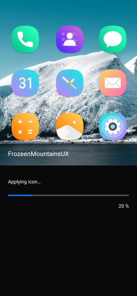 One UI apply theme 2
