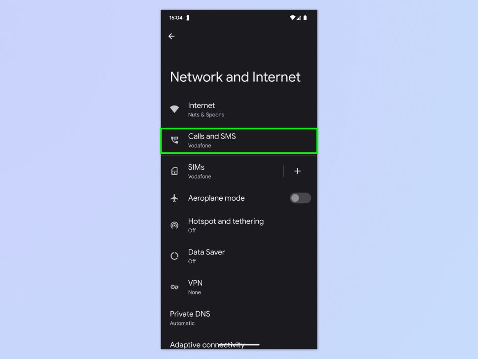 Tap Calls and SMS