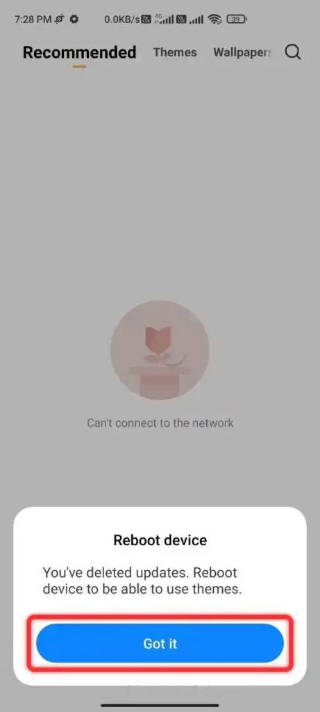 avoid reboot device on Mi theme store