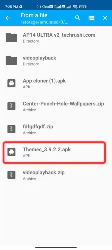choose Themes V3.9.2.2 from file manager 461x1024 2
