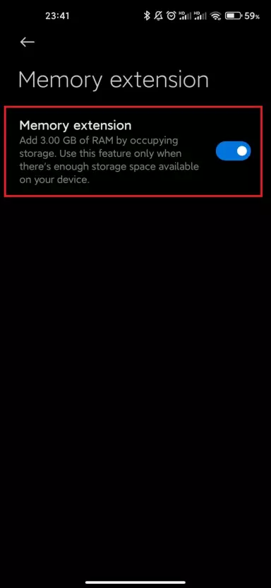 speed up miui memory extension 3