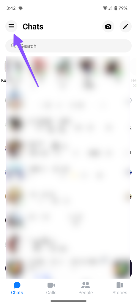 Facebook messenger not showing messages 1 1