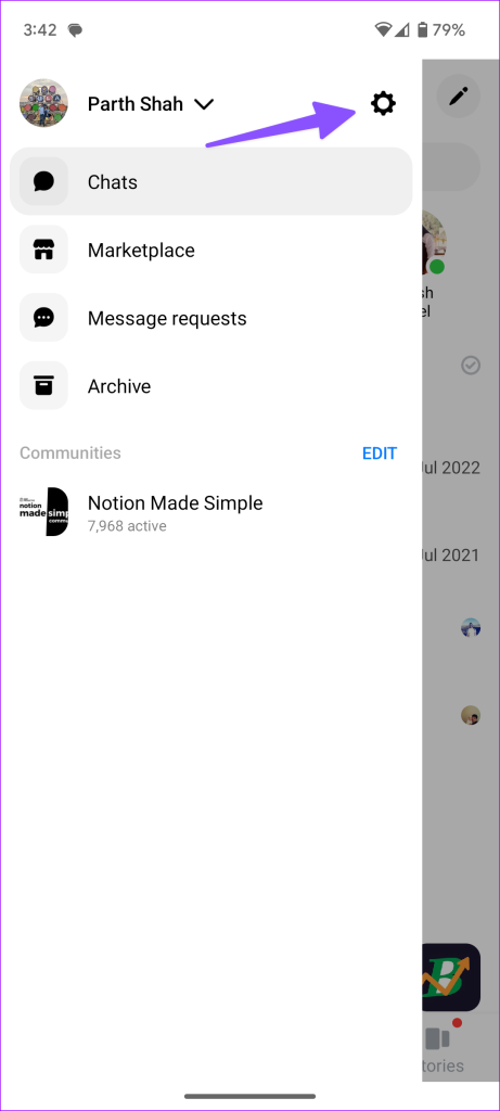 Messenger not showing messages 2