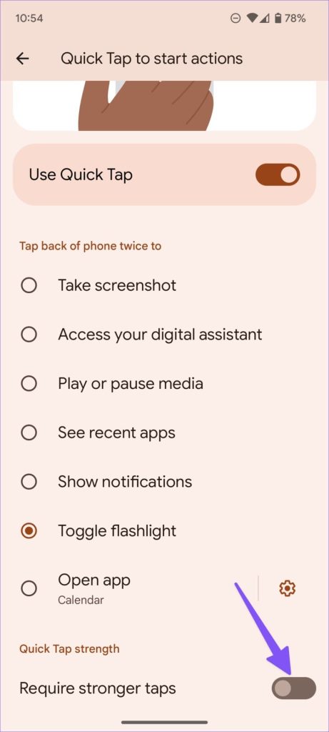 How to use quick tap gestures on Android 3