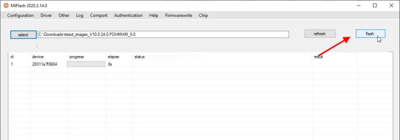 Install MIUI Fastboot ROM Mi Flash Tool