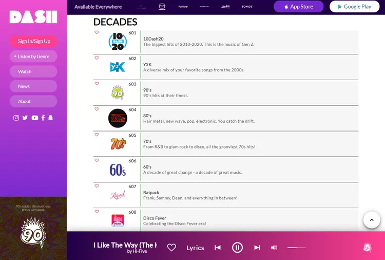 dash radio