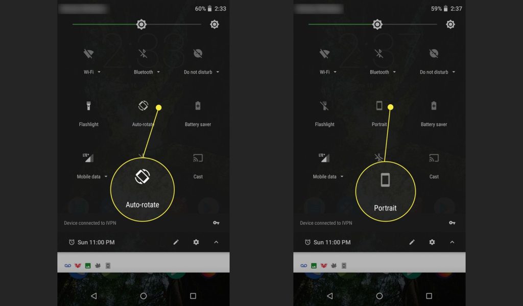 how to use the quick settings menu on android