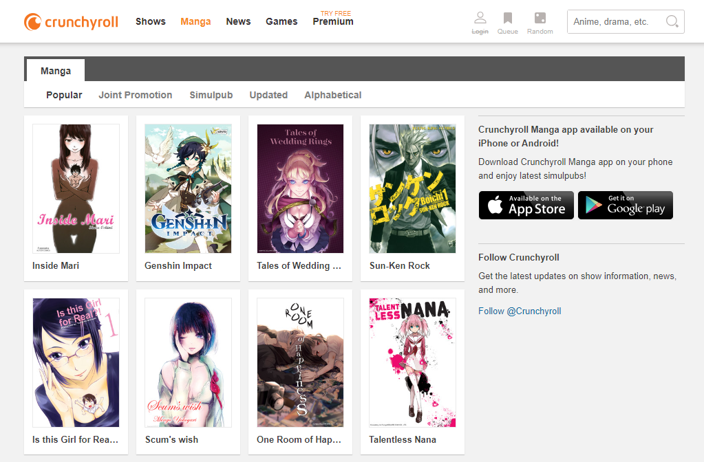 Crunchyroll Manga