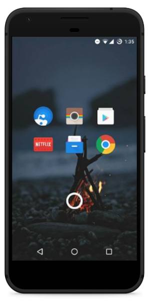 Nova launcher theme Polygon