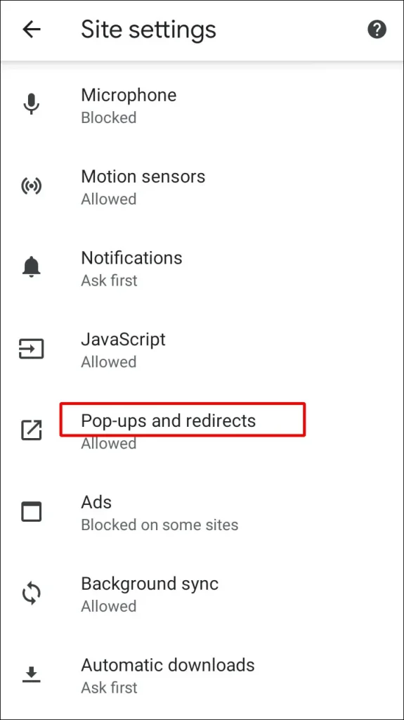 Pop ups and Redirects