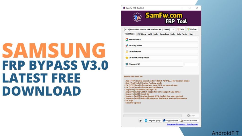 Samsung FRP Bypass V3.0 Latest Free Download