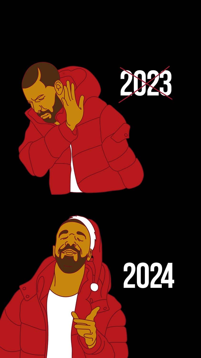 Happy New Year 2024 Wallpaper Pack for iPhone and Samsung Phones Waiting for 2024 iPhone Wallpaper 4K