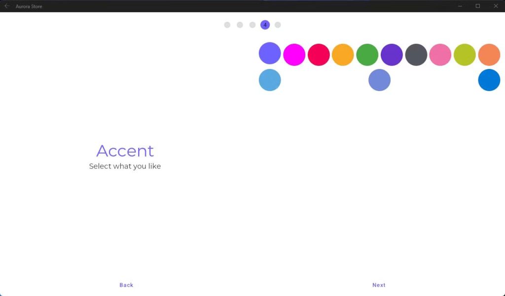 choose app theme and accent