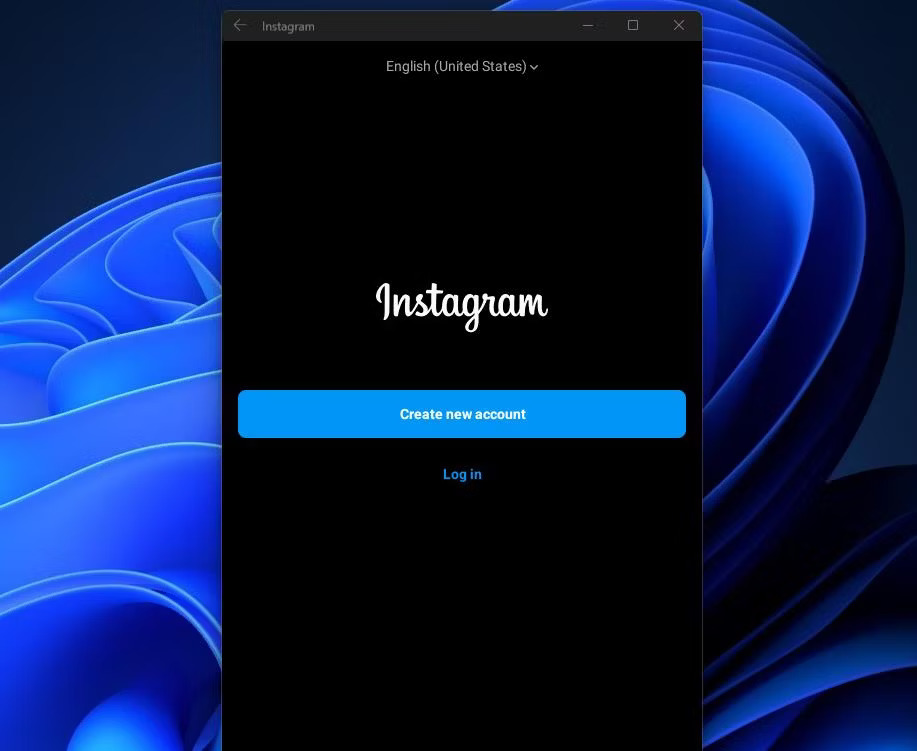 instagram running in wsa