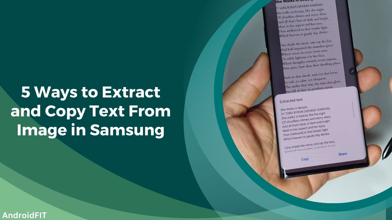 5 Ways to Extract and Copy Text From Image in Samsung
