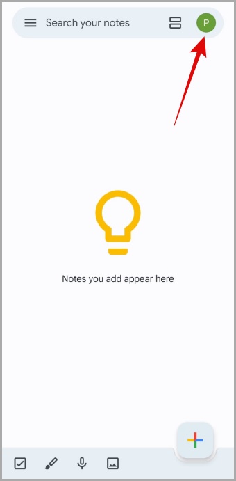 Google Keep on Android