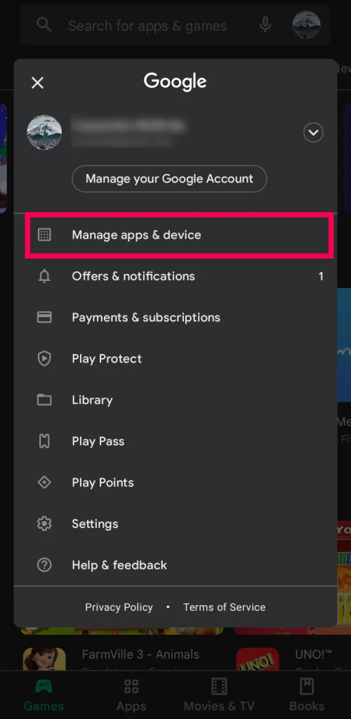 Manage apps and devices