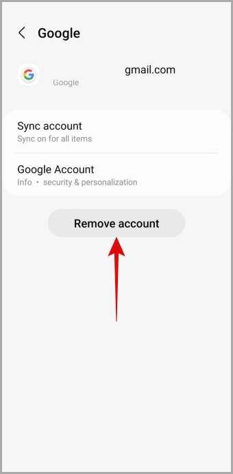 Remove Google Account from Android
