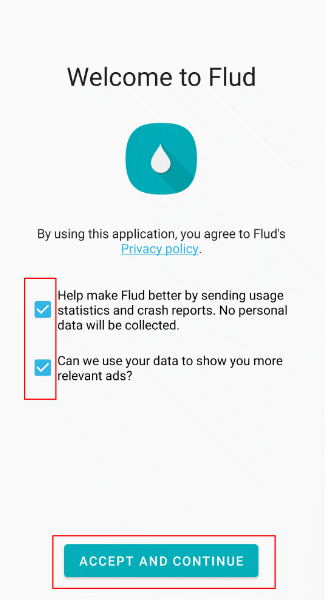 Flud Accept Ad Permission