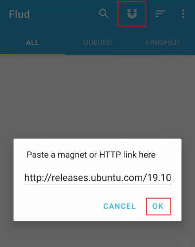Flud Add Remote Torrent