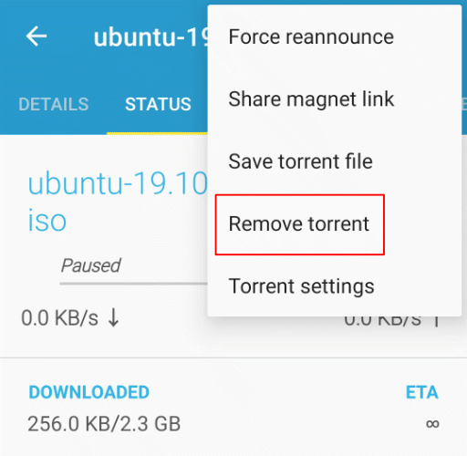 Flud Remove Torrent