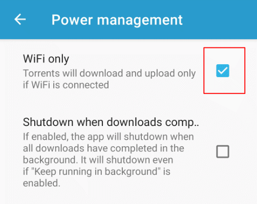 Flud Settings WiFi