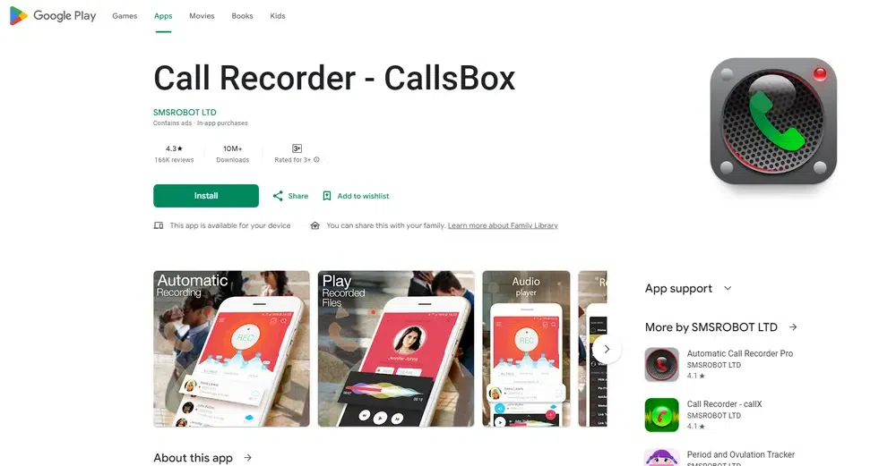 Call Recorder CallsBox