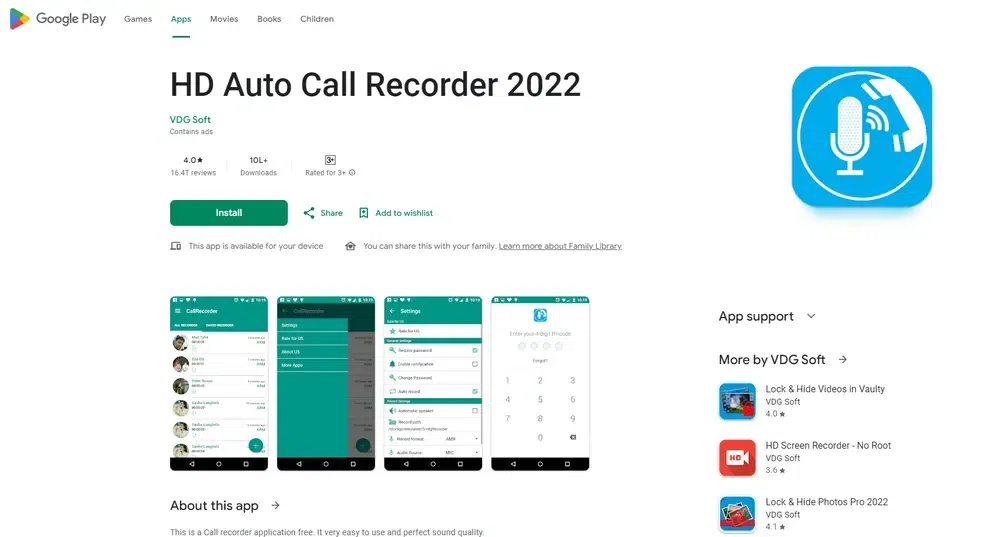 HD Auto Call Recorder 2022
