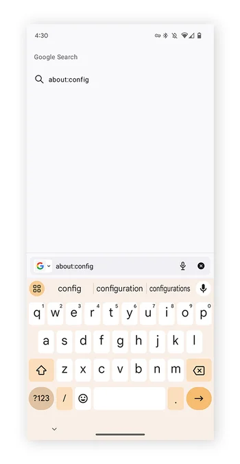 located either at the top or the bottom of the screen