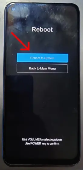 Reboot to System