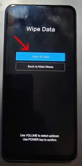 Wipe All Data