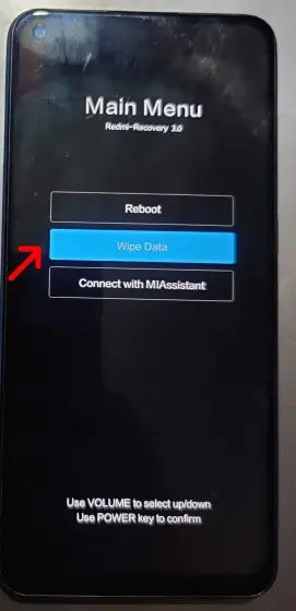 Wipe Data
