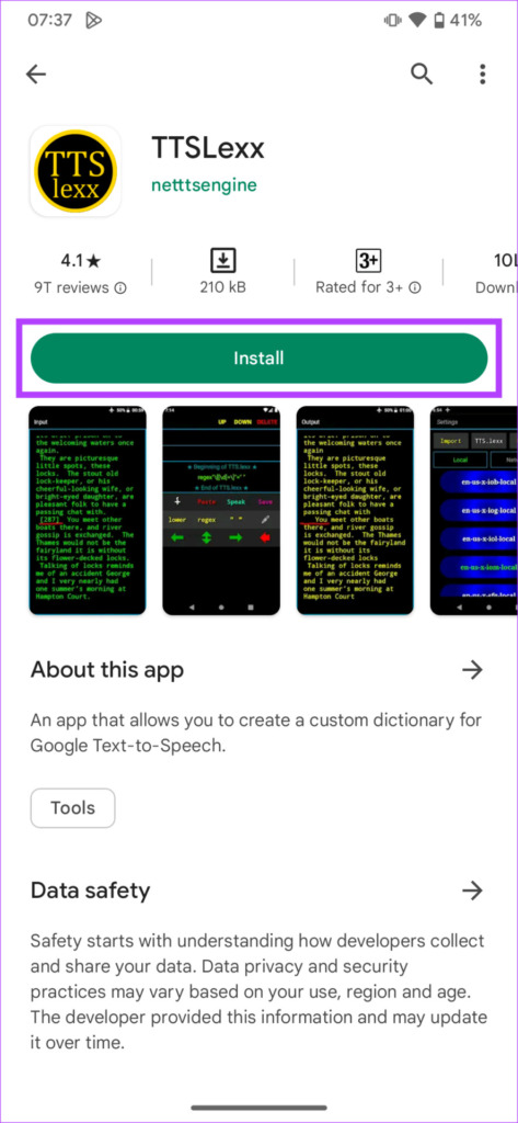 Install the app on your device