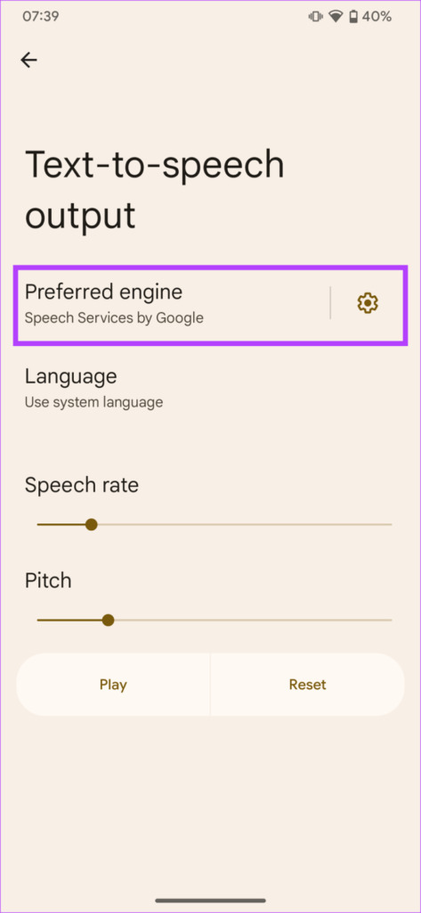 Preferred engine